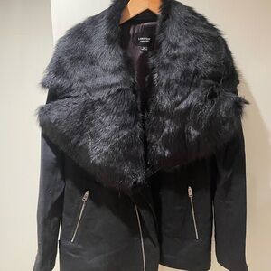 Lamarque Black  Fur Women's Jacket